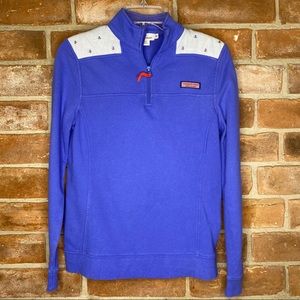 Vineyard Vines Shep Sweatshirt 1/4 Zip Sz SX
